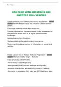 CSO EXAM WITH QUESTIONS AND  ANSWERS 