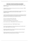 N330 EXAM 1 PRACTICE QUESTIONS AND ANSWERS