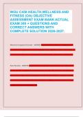 WGU C458 Health&comma; Wellness&comma; and Fitness Objective Assessment Exam Bank &ndash; 300&plus; Q&A &lpar;2026-2027&rpar;