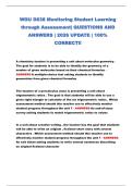 WGU D638 Monitoring Student Learning through Assessment &vert; 2026 Updated Q&A