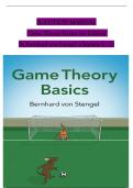 Solution Manual for Game Theory Basics 1st Edition By Bernhard von Stengel&comma; ISBN&colon; 9781108843300&comma; All 12 Chapters Covered