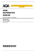 2024 AQA GCSE MATHEMATICS 8300&sol;3H Higher Tier Paper 3  Calculator Question Paper & Mark Scheme &lpar;Merged&rpar; November  2024 &lbrack;VERIFIED&rsqb;