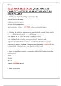 TCAR POST-TEST EXAM&vert; QUESTIONS AND CORRECT ANSWERS ALREADY GRADED A&plus;&vert; 2026 UPDATED