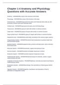 Chapter 1-4 Anatomy and Physiology Questions with Accurate Answers