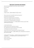 QBM EXAM 2 QUESTIONS AND ANSWERS