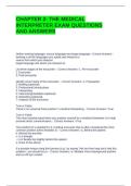 CHAPTER 2- THE MEDICAL INTERPRETER EXAM QUESTIONS AND ANSWERS