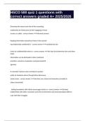 HSCO 500 quiz 1 questions with correct answers graded A&plus; 2025&sol;2026