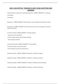WGU C168-CRITICAL THINKING & LOGIC EXAM QUESTIONS AND ANSWERS