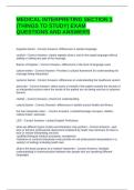 MEDICAL INTERPRETING SECTION 1 &lpar;THINGS TO STUDY&rpar; EXAM QUESTIONS AND ANSWERS