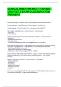 MEDICAL INTERPRETING TRAINING - CHAPTER 2 EXAM QUESTIONS AND ANSWERS