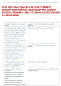 D220 WGU Study Questions 2026-2027 NEWEST  VERSION WITH COMPLETE QUESTIONS AND CORRECT  DETAILED ANSWERS VERIFIED 100&percnt; ALREADY GRADED  A&plus; BRAND NEW&excl;&excl; 