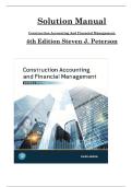 Solution Manual For Construction Accounting and Financial Management&comma; 4th Edition by Steven J&period; Peterson&comma; Complete Chapters 1 - 18&comma; Verified Latest Version