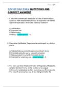 DEVICE RAC EXAM QUESTIONS AND CORRECT ANSWERS