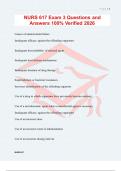 NURS 617 Exam 3 Questions and Answers 100&percnt; Verified 2026