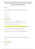 Walden University NURS 6551 Midterm Exam latest update this year questions and answers&period;