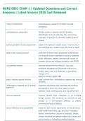 NURS 6001 EXAM 1 &vert; Updated Questions and Correct  Answers &vert; Latest Version 2026 Just Released 