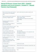Oil Burner License Exam 2025 &vert; Updated  Questions and Correct Answers &vert; Graded A&plus; &vert; Newest  Version &lpar;Just Released&rpar; 