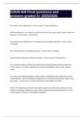 COUN 500 Final questions and answers graded A&plus; 2025&sol;2026