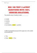 BSC 108 TEST 3 LATEST  QUESTIONS WITH 100&percnt;  VERIFIED SOLUTIONS&period;