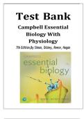 Campbell Essential Biology 7th Edition by Simon &ndash; Test Bank &ndash; All Chapters Covered