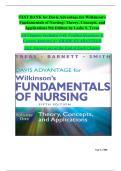 Davis Advantage for Wilkinson's Fundamentals of Nursing&colon; Theory&comma; Concepts&comma; and Applications&comma; 5th Edition &mdash; Complete Test Bank &lpar;Leslie S&period; Treas&rpar;