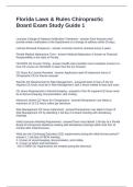Florida Laws & Rules Chiropractic Board Exam Study Guide 1&period; Questions and Answers