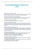 RN COMPREHENSIVE PREDICTOR 2019