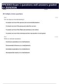 PPE3003 Exam 1 questions well answers graded A&plus; 2025&sol;2026