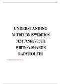 TEST BANK Understanding Nutrition 16th Edition Ellie Whitney All Chapters 1 - 20