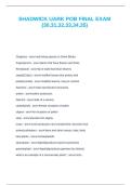 SHADWICK UARK POB FINAL EXAM &lpar;30&comma;31&comma;32&comma;33&comma;34&comma;35&rpar;