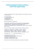 POB SHADWICK EXAM 4 &lpar;FINAL&rpar; CHAPTER QUESTIONS