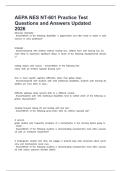 AEPA NES NT-601 Practice Test Questions and Answers Updated 2026