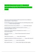NCCER Electrical Level 1 - Module 5 Introduction to the NEC&lpar;National Electric Code&rpar;