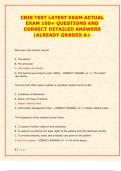CRIS TEST LATEST EXAM ACTUAL  EXAM 100&plus; QUESTIONS AND  CORRECT DETAILED ANSWERS  &vert;ALREADY GRADED A&plus;
