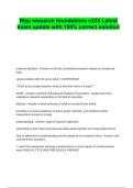 Wgu research foundations c224 Latest exam update with 100&percnt; correct solution
