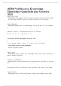 AEPA Practice Test &sol;&sol; SPED Questions and Answer  Updated 2028