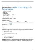 Module 2 Exam - Module 2 Exam -NUR2811 - 1- Nursing Capstone