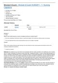Module 6 Exam - Module 6 Exam NUR2811 - 1- Nursing Capstone&period;