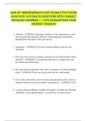 AAB MT Immunohematology EXAM STUDY GUIDE  2026&sol;2027 ACCURATE QUESTIONS WITH CORRECT  DETAILED ANSWERS &vert;&vert; 100&percnt; GUARANTEED PASS  <NEWEST VERSION> 