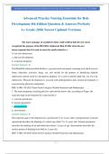 Advanced Practice Nursing Essentials for Role Development 4th Edition Question & Answers Perfectly A&plus; Grade &lpar;2026 Newest Updated Versions&rpar;&period;pdf