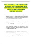 AINS 102 FINAL EXAM STUDY GUIDE  2026&sol;2027 ACCURATE QUESTIONS  WITH CORRECT DETAILED ANSWERS  &vert;&vert; 100&percnt; GUARANTEED PASS   <NEWEST VERSION> 