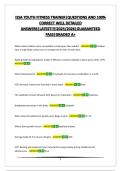 ISSA YOUTH FITNESS TRAINER&vert;QUESTIONS AND 100&percnt; CORRECT WELL DETAILED ANSWERS&vert;LATEST&excl;&excl;&excl;&excl;2025&sol;2026&vert;GUARANTEED PASS&vert;GRADED A&plus;