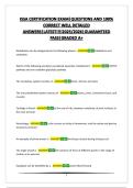 ISSA CERTIFICATION EXAM&vert;QUESTIONS AND 100&percnt; CORRECT WELL DETAILED ANSWERS&vert;LATEST&excl;&excl;&excl;&excl;2025&sol;2026&vert;GUARANTEED PASS&vert;GRADED A&plus;