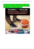 Test Bank For Operations Management Creating Value Along the Supply Chain&comma; 11th Edition by Russell&comma; ISBN&colon; 9781119905677 &vert; Complete Chapter 1-17&period;