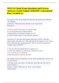 NUR 131 Final Exam Questions and Correct Answers &vert; Latest Update 2026&sol;2027 &vert; Guaranteed Pass &vert; Graded A&plus;&period;