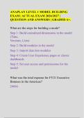 ANAPLAN LEVEL 1 MODEL BUILDING EXAM - ACTUAL EXAM 2026&sol;2027 QUESTION AND ANSWERS GRADED A&plus; &vert; ANAPLAN MODEL BUILDING EXAM QUESTIONS AND 100&percnt; VERIFIED ANSWERS & ANAPLAN LEVEL 1 MODEL BUILDING EXAM WITH QUESTIONS AND CORRECT SOLUTIONS &vert; LATEST UPDATE 2026&sol;20