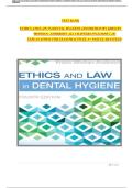 Ethics and Law in Dental Hygiene &lpar;4th Edition&rpar; &ndash; Kristin Minihan-Anderson &vert; Test Bank Chapters 1&ndash;10 &vert; Exam Practice with Explanations