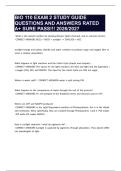BIO 110 EXAM 2 STUDY GUIDE QUESTIONS AND ANSWERS RATED A&plus; SURE PASS&excl;&excl;&excl; 2026&sol;2027