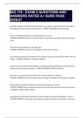 BIO 110 - EXAM 2 QUESTIONS AND ANSWERS RATED A&plus; SURE PASS 2026&sol;27