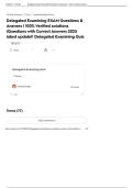 Delegated Examining Exam 2025 Practice Questions and Answers Latest Update with Verified Solutions